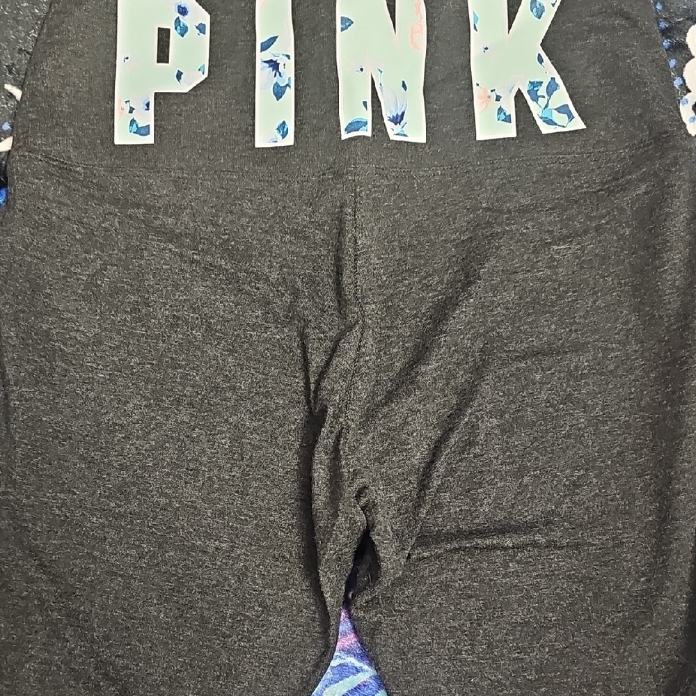 NWOT PINK Victoria's Secret Charcoal Leggings NWOT!